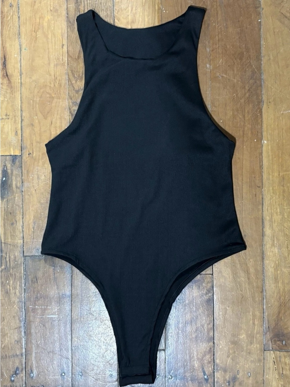 Classic Black High-Neck Bodysuit